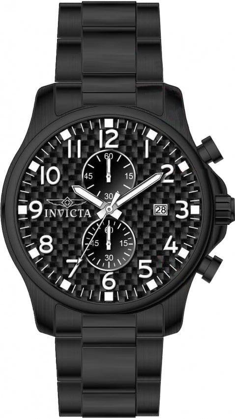 Invicta Mens 0383 II Collection Black Ion-Plated Stainless Steel Watch