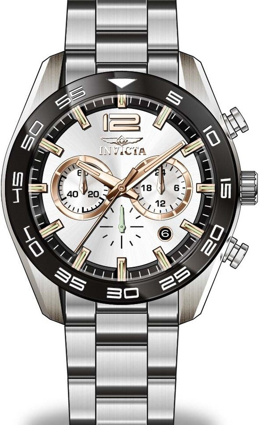 INVICTA Speedway Quartz Movement Silver Analog Dial Watch For Gents- 50178