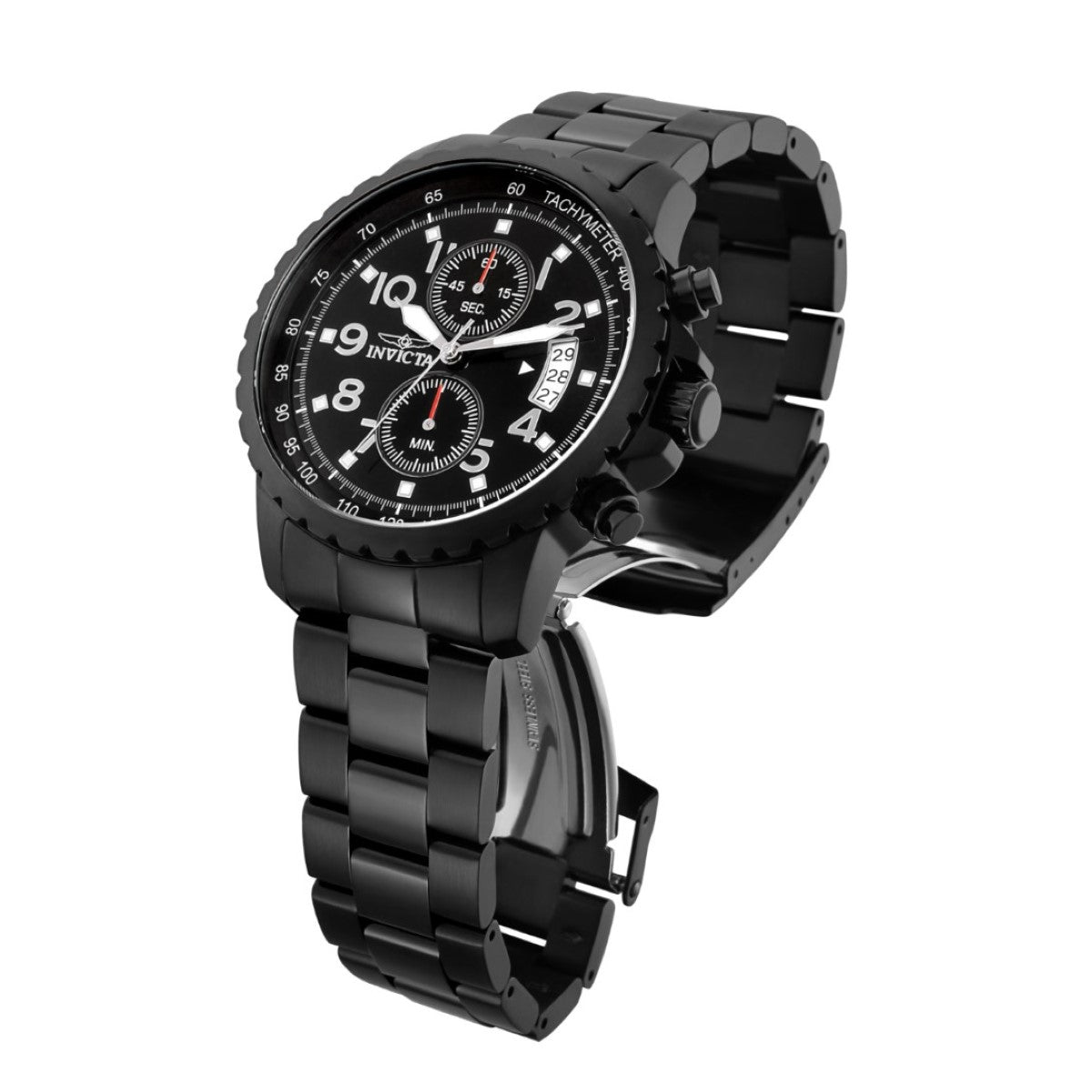 Invicta Specialty Chronograph Black Dial Watch For Mens- 13787