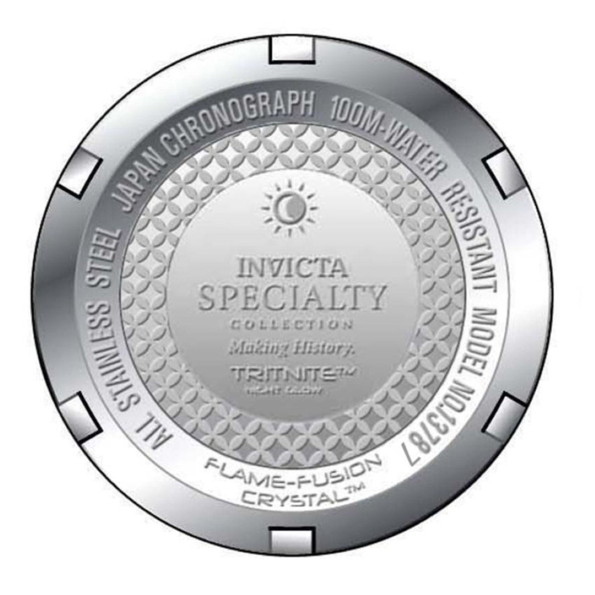 Invicta Specialty Chronograph Black Dial Watch For Mens- 13787