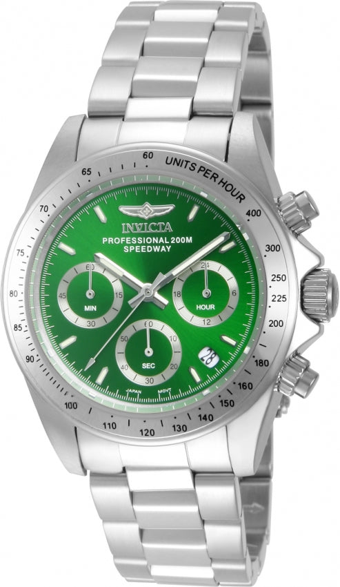 Invicta Speedway Quartz Green Dial Analog Watch For - Gents 14384