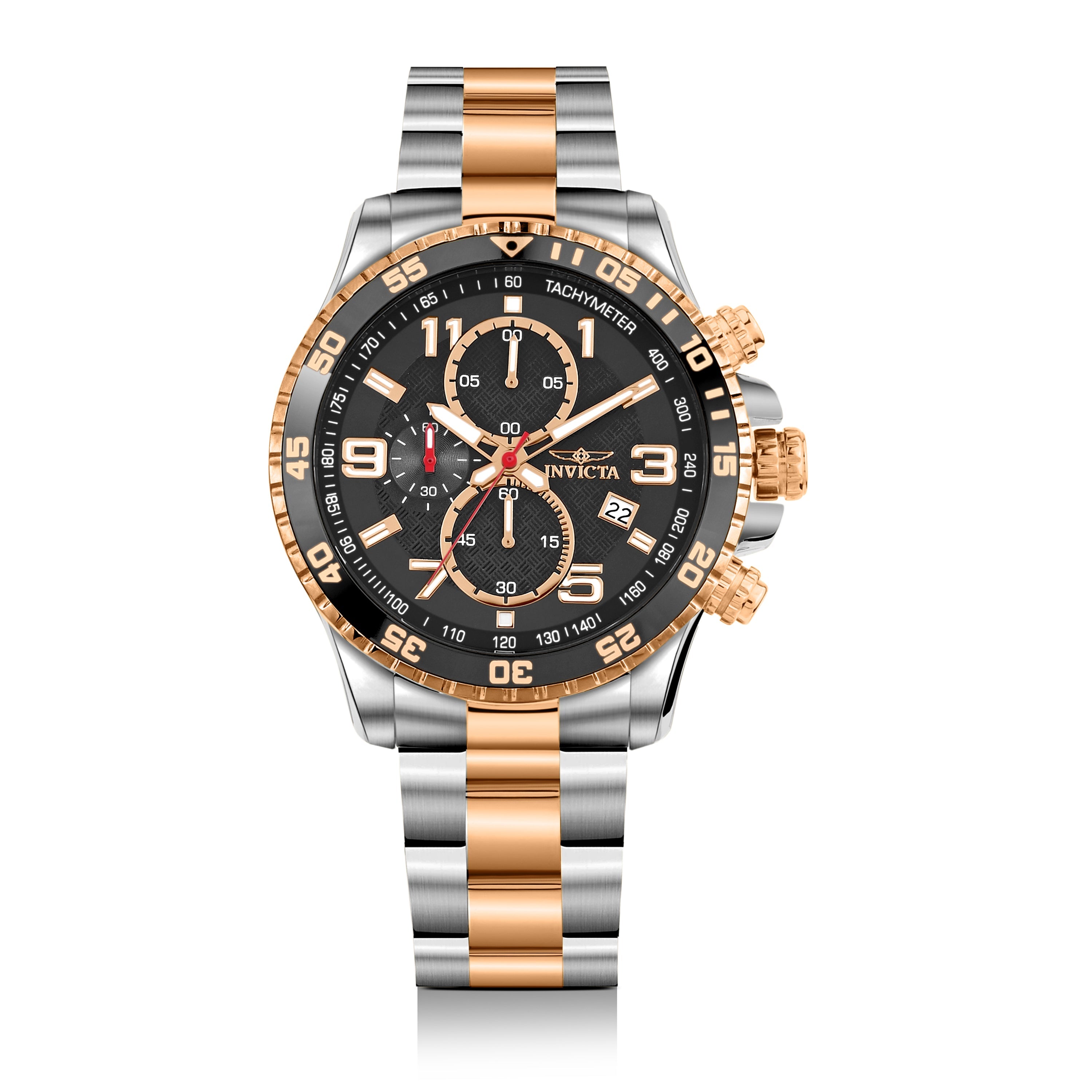 Invicta Specialty Quartz Black Dial Analog Watch For Gents - 14877