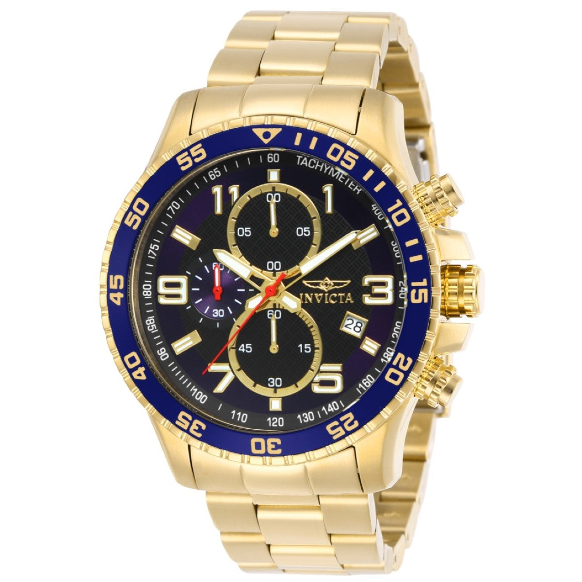 Invicta Specialty Analog Black & Blue Dial Gents Watch - 14878
