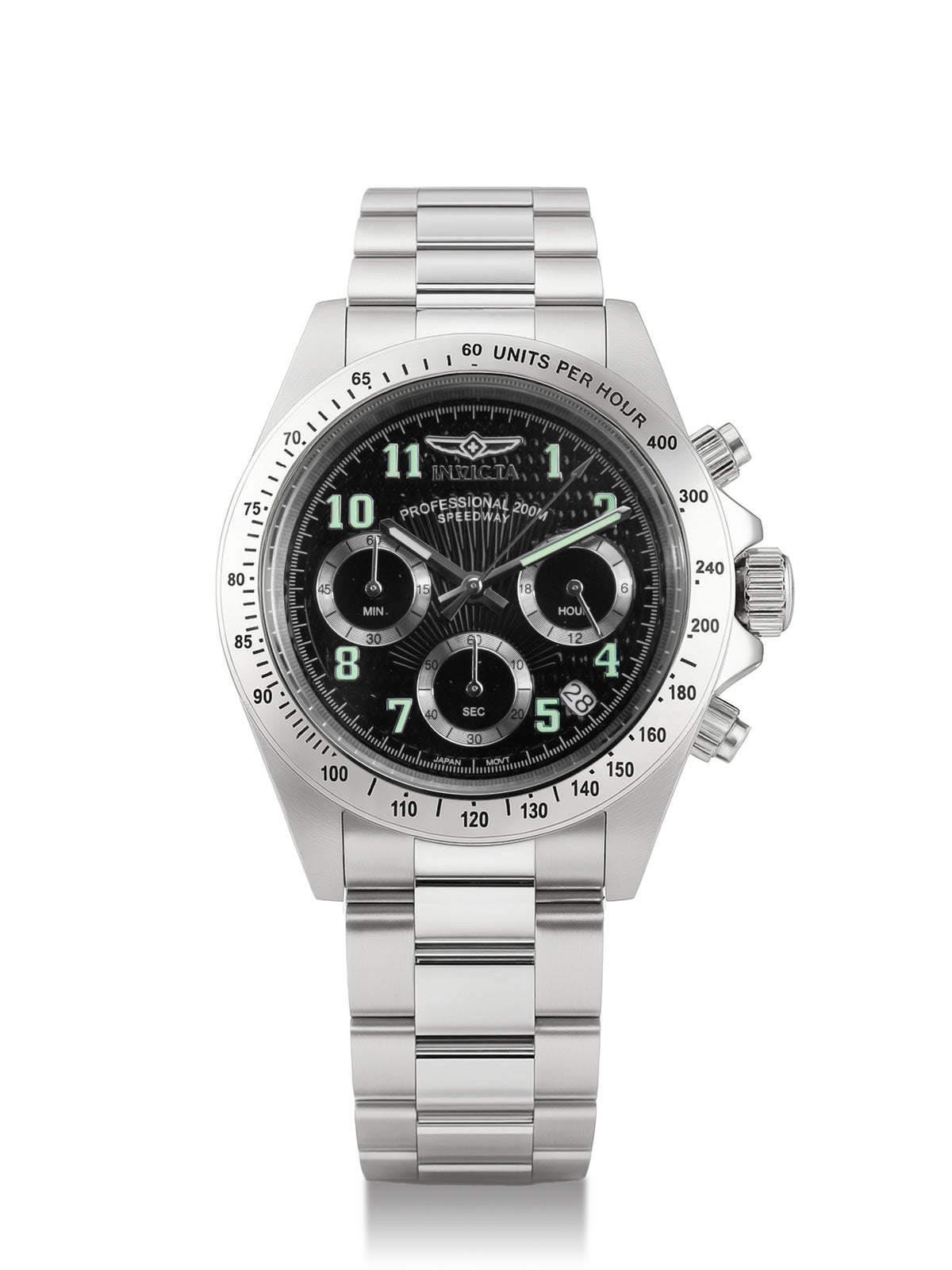 Invicta Speedway Quartz Black Dial Watch For Gents - 17025