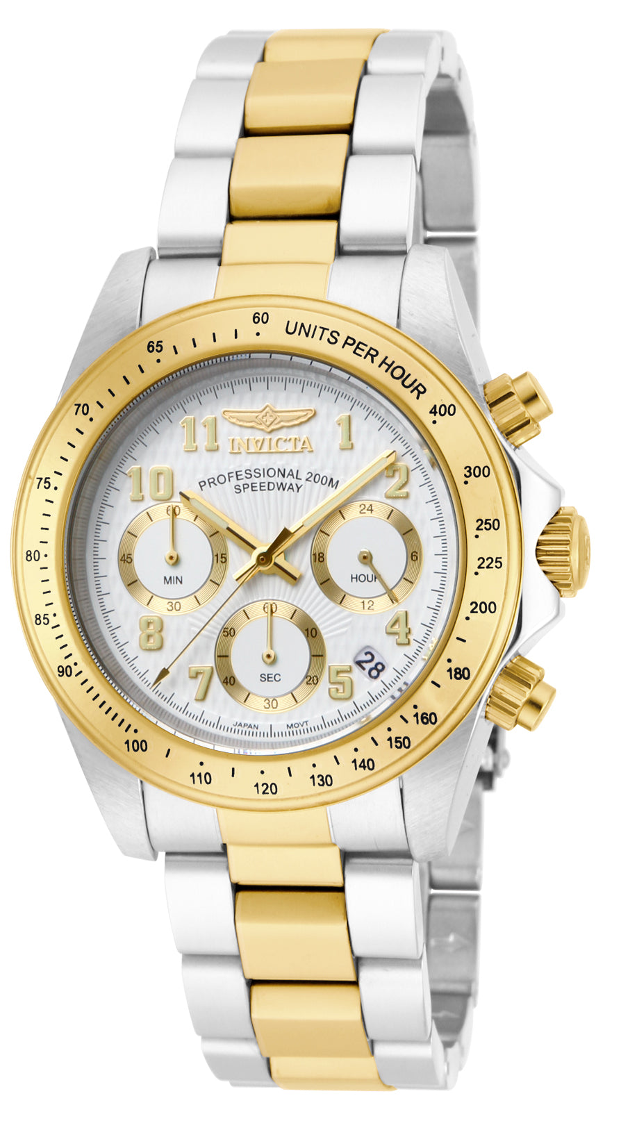 Invicta Speedway Quartz White Dial Watch For Gents - 17026