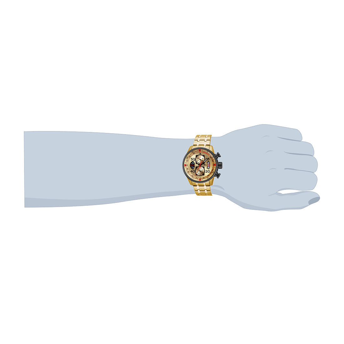 Invicta Chronograph Blue Dial MenS Watch - 17203