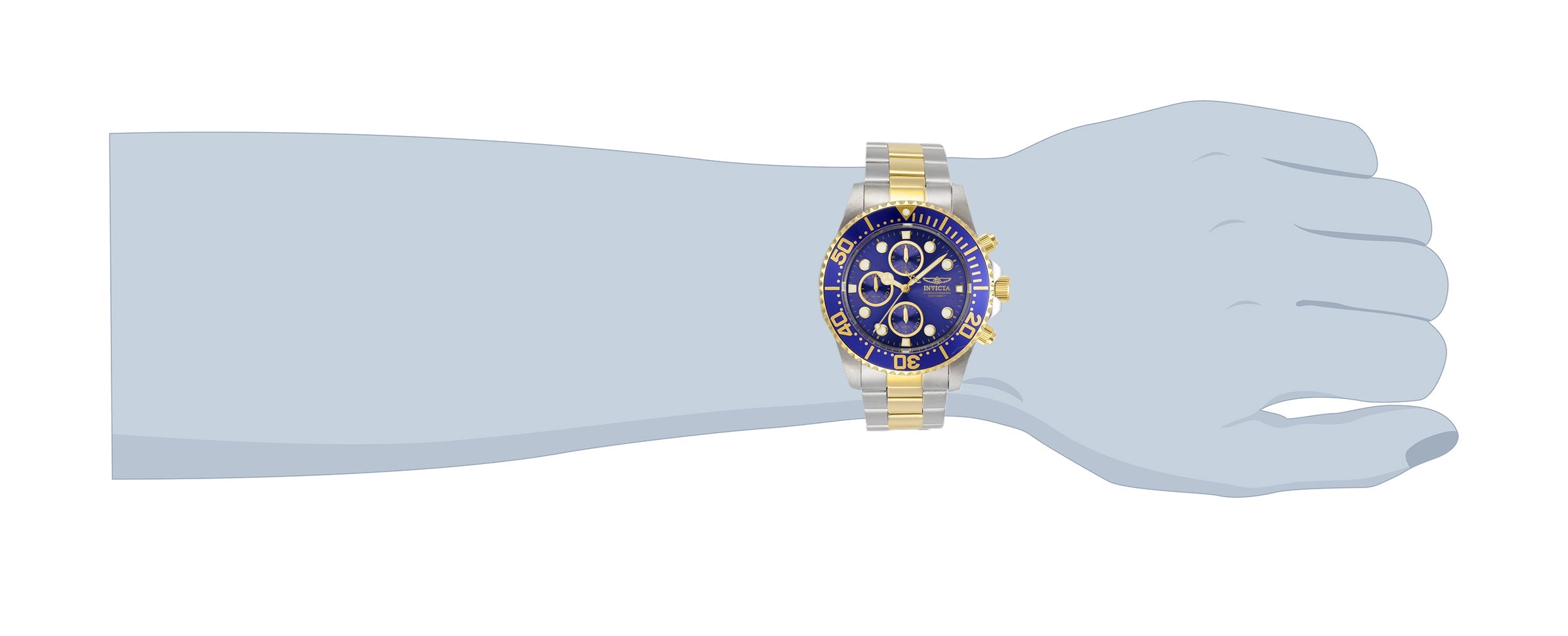 Invicta Pro Diver Quartz Blue Dial Analog Watch For - Gents 1773