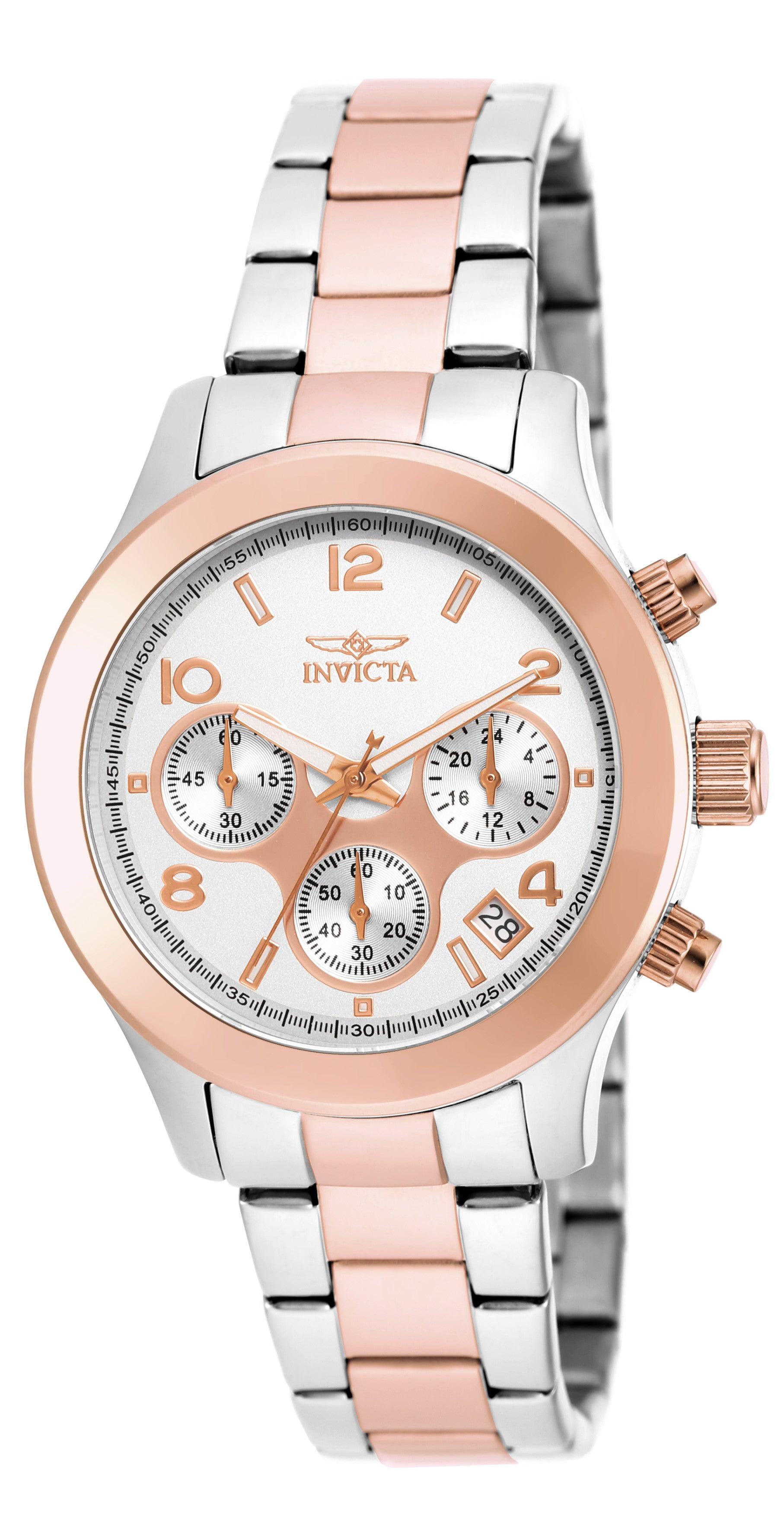 INVICTA Angel Quartz Movement Silver, Rose Gold Analog Dial Watch For Ladies- 19220