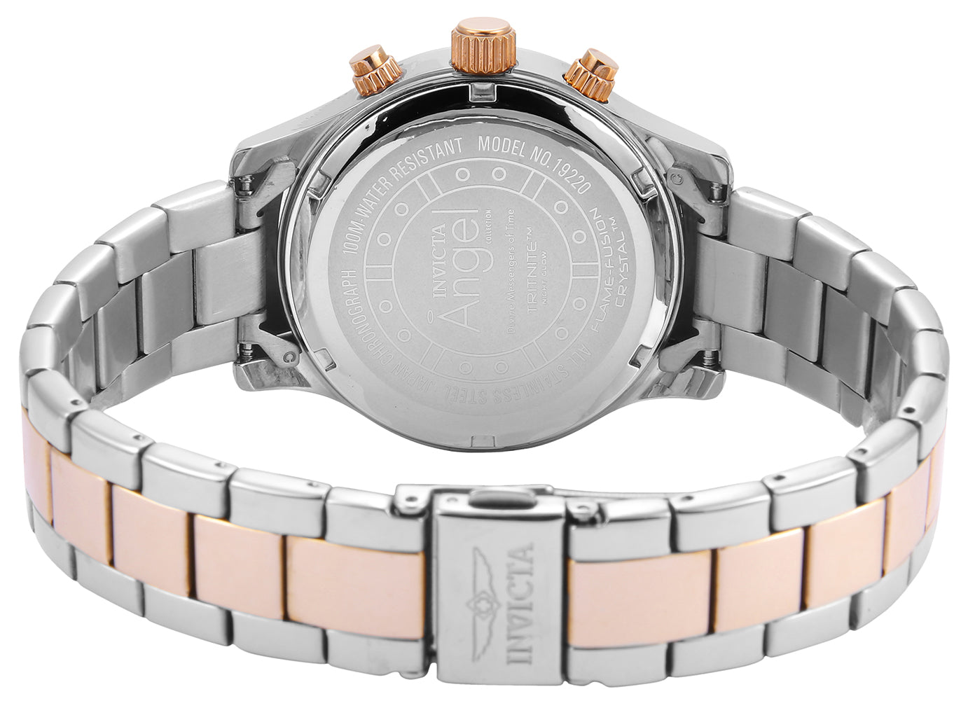 INVICTA Angel Quartz Movement Silver, Rose Gold Analog Dial Watch For Ladies- 19220