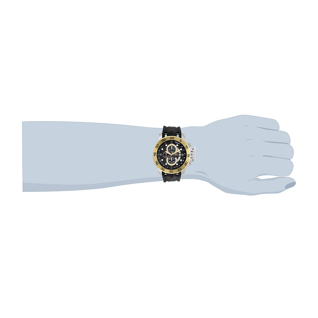 Invicta Analog Black Dial Men&