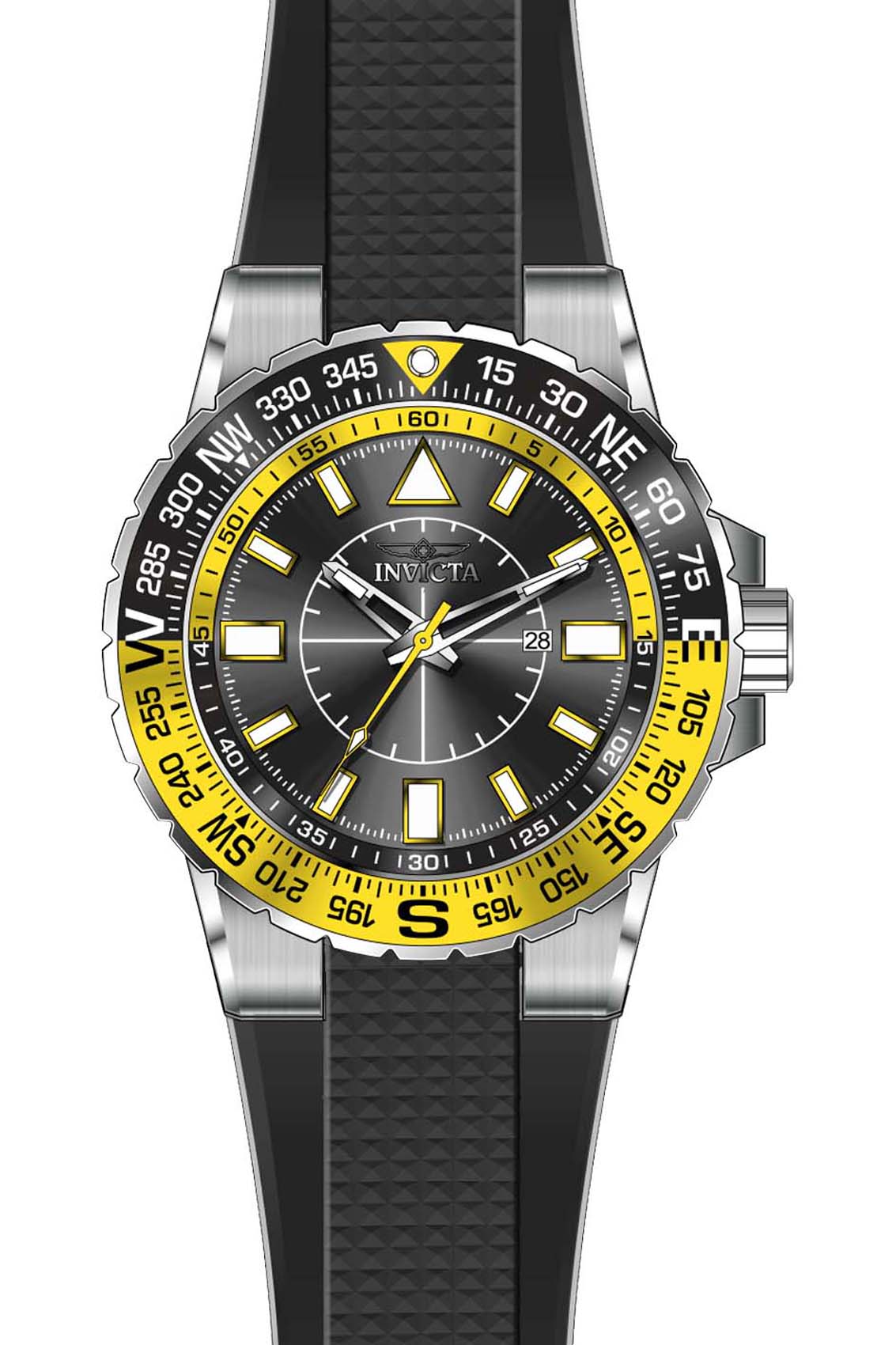 Invicta Aviator Quartz Black Dial Analog Watch For - Gents 19267