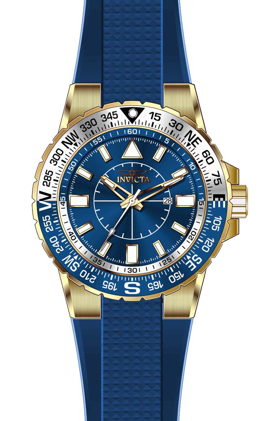 Invicta Aviator Quartz Blue Dial Analog Watch For - Gents 19270