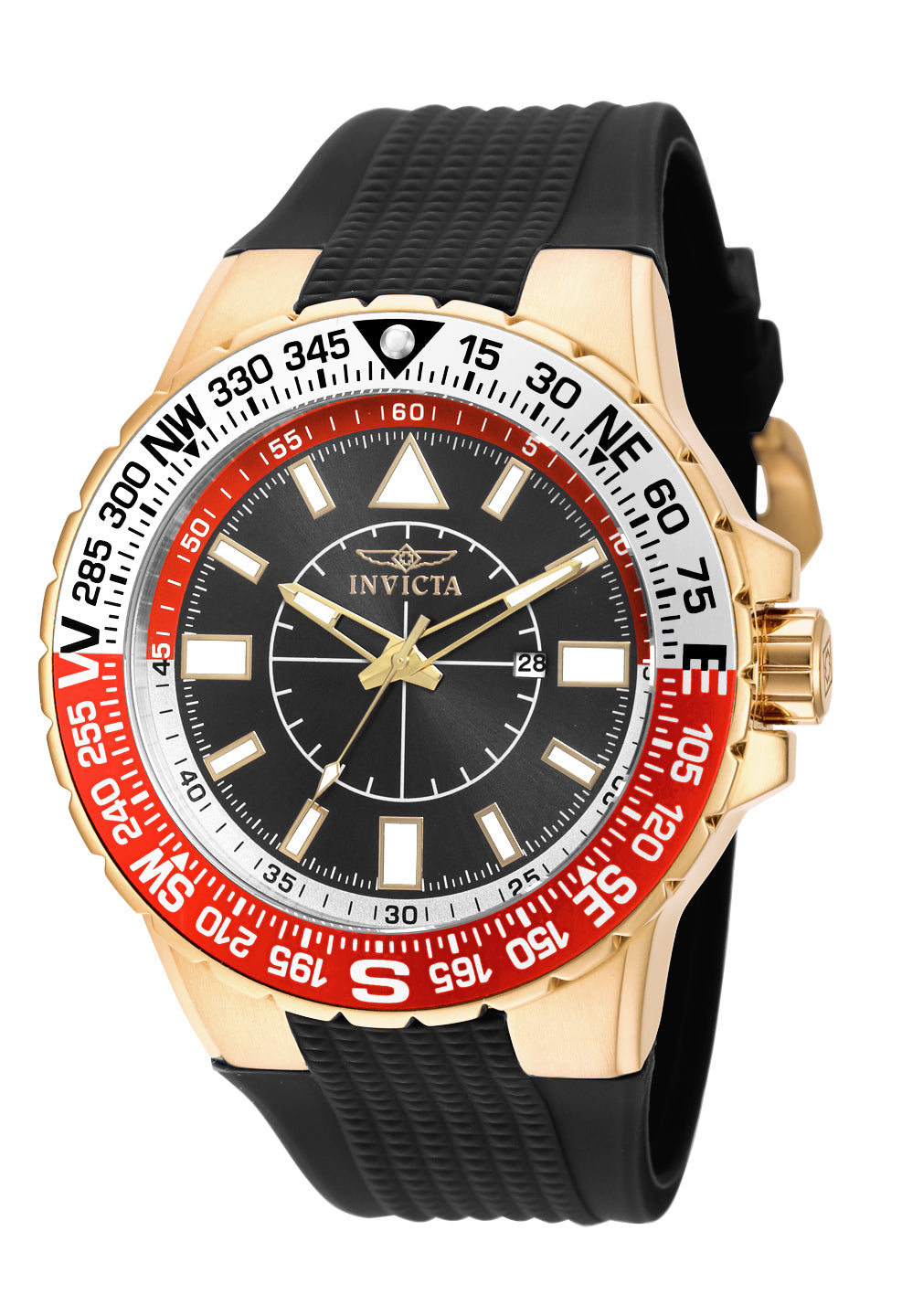 Invicta Aviator Quartz Black Dial Analog Watch For - Gents 19271