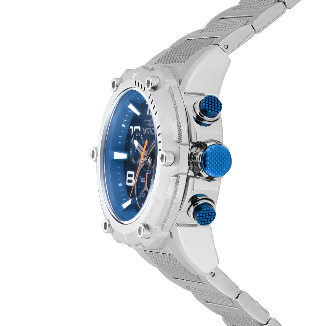 Invicta MenS Speedway Swiss Quartz Stainless Steel Casual Watch, Color:Silver-Toned (Model: 19527)