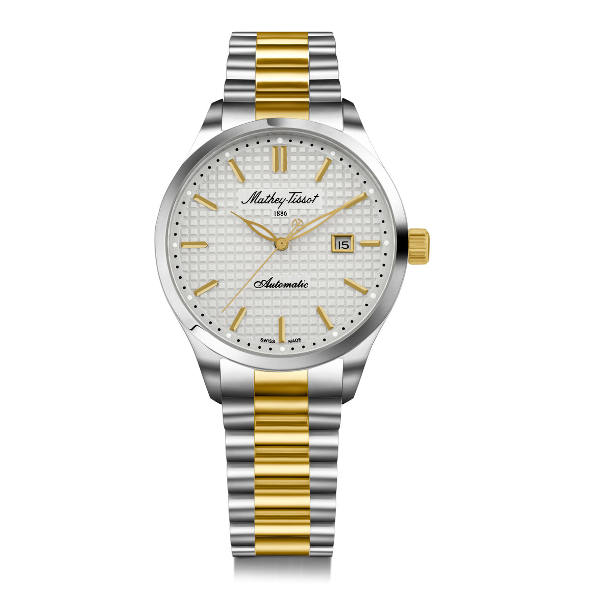 Mathey-Tissot Swiss Made Silver Dial Automatic Watch For Men - H411ATBI