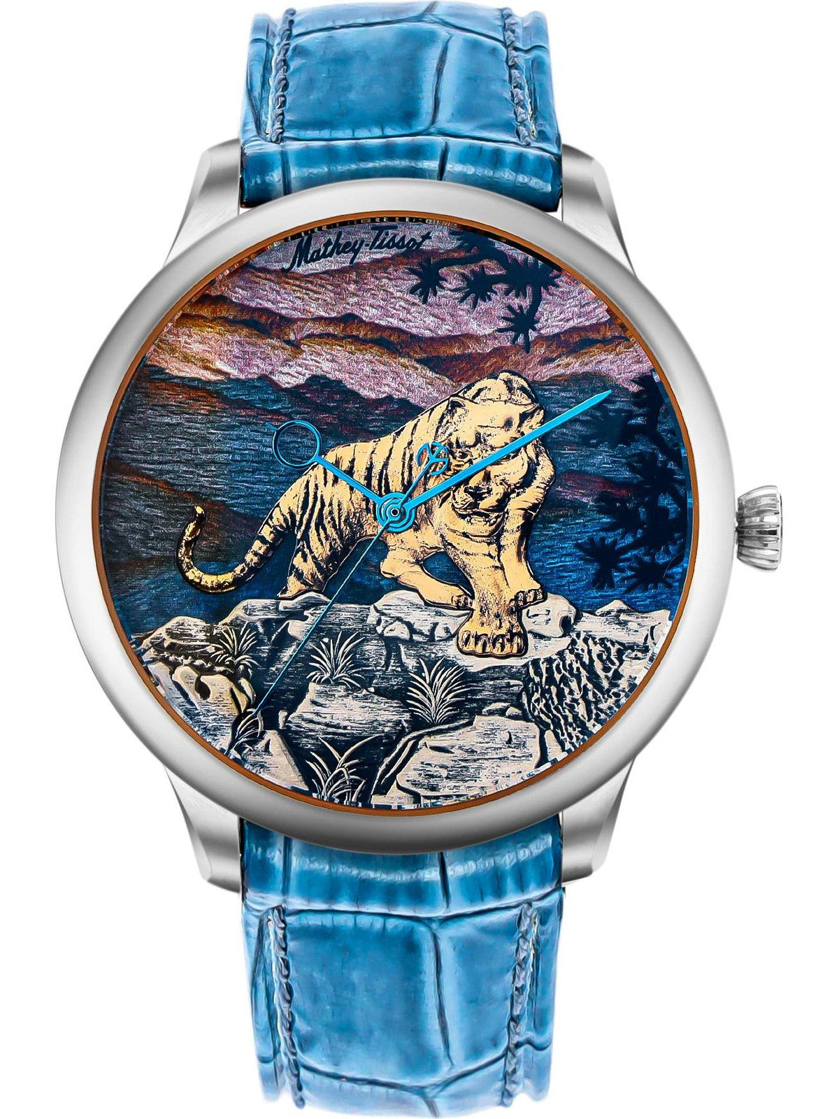 Mathey-Tissot Swiss Made Edmond Handcrafet Limited Edition Automatic Multicolor Dial Analog Watch For Gents - H1886TA