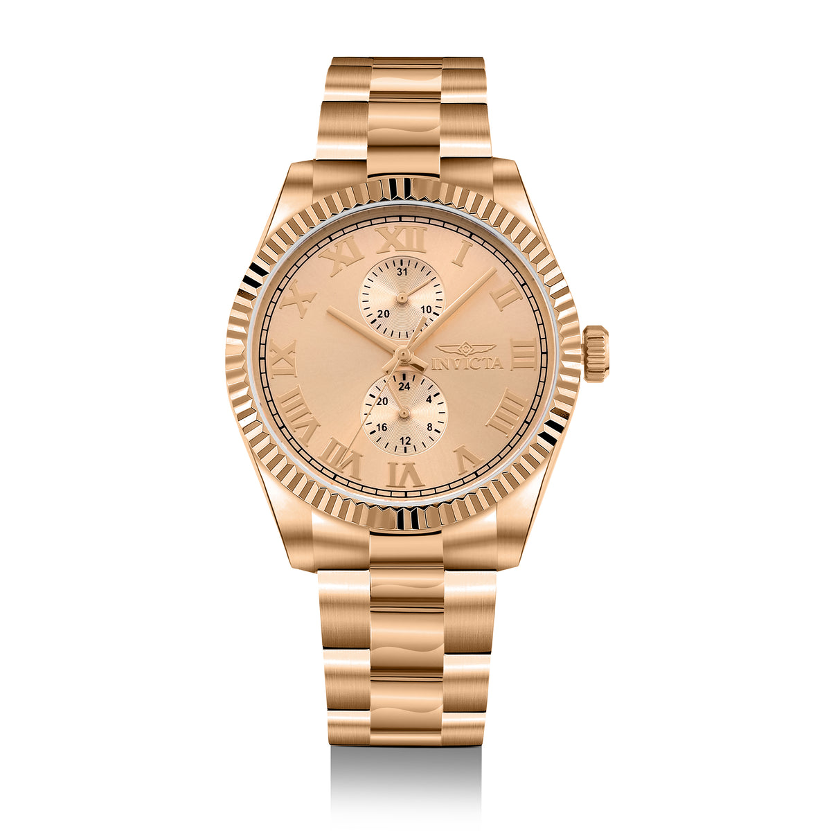 Invicta Specialty Quartz Rose Gold-Toned Dial Analog Watch For - Gents 47433