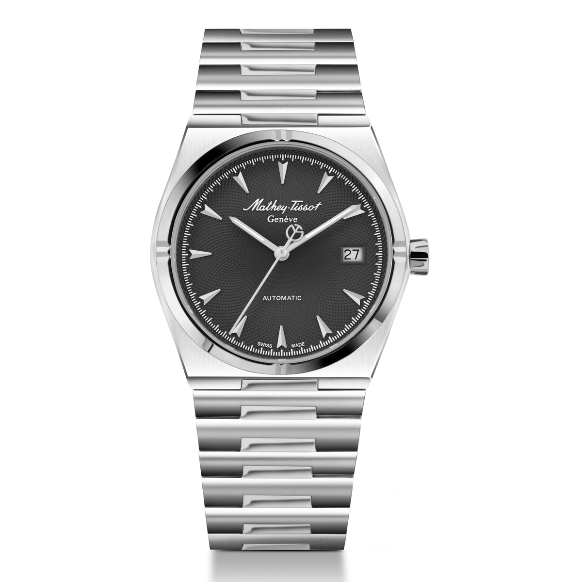 Mathey-Tissot Swiss Made Black Dial Automatic Watch For Men - H118ATAN