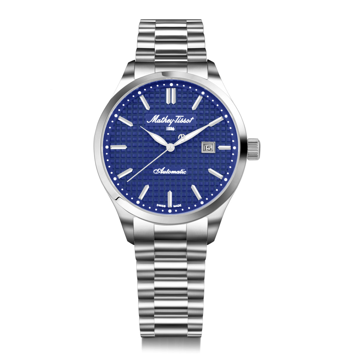 Mathey-Tissot Swiss Made Blue Dial Automatic Watch For Men - H411ATABU