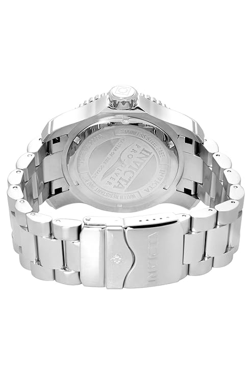 Invicta Mens Stainless Steel Pro Diver Analog Display Swiss Quartz Watch, Dial Color Green, Band Color Silver - 20096