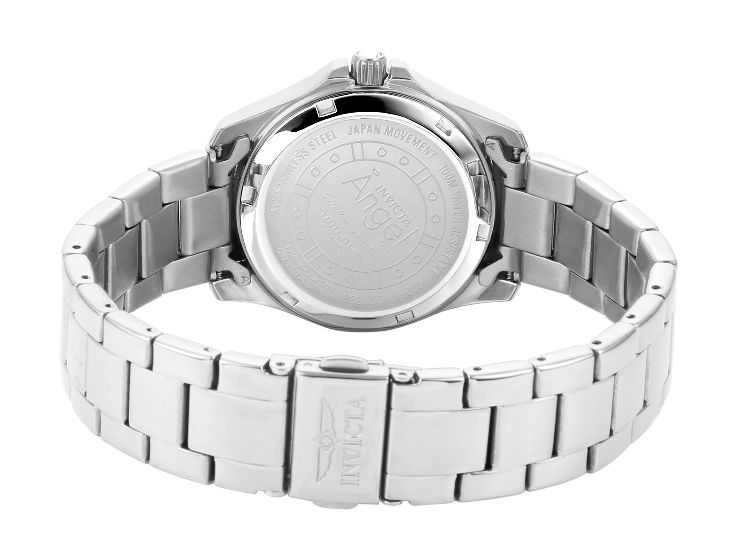 INVICTA Angel Quartz Movement Silver Analog Dial Watch For Ladies- 21383