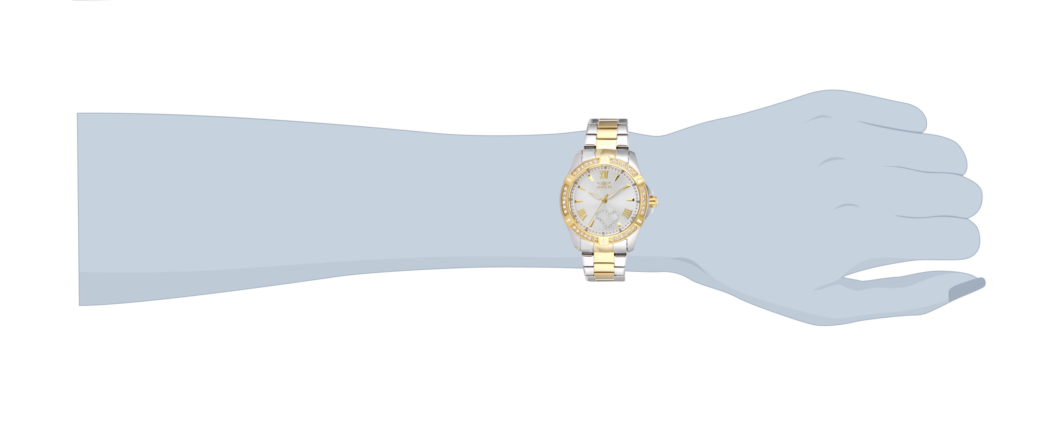 INVICTA Angel Quartz Movement Silver Analog Dial Watch For Ladies- 21418