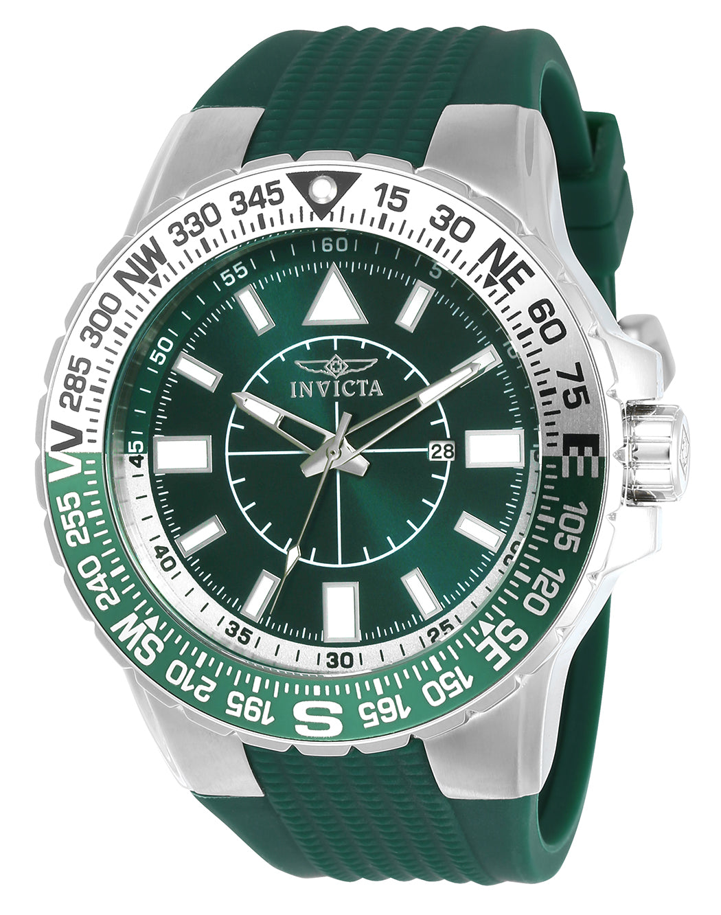 Invicta Aviator Quartz Green Dial Analog Watch For - Gents 21622