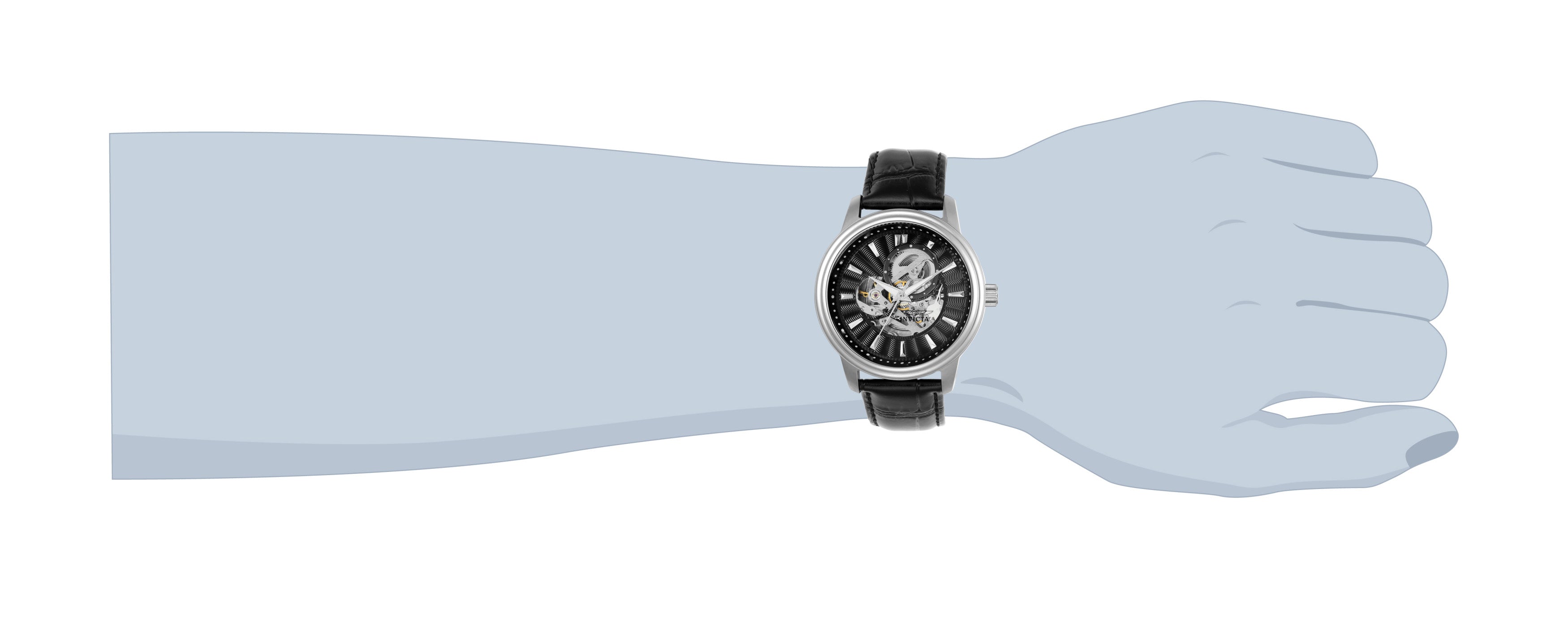 Invicta Stainless Steel Vintage Analog Black Dial Men&