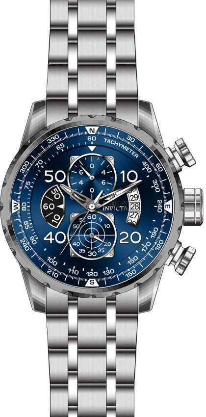 Invicta Aviator Quartz Blue Dial Analog Watch For Gents - 22970