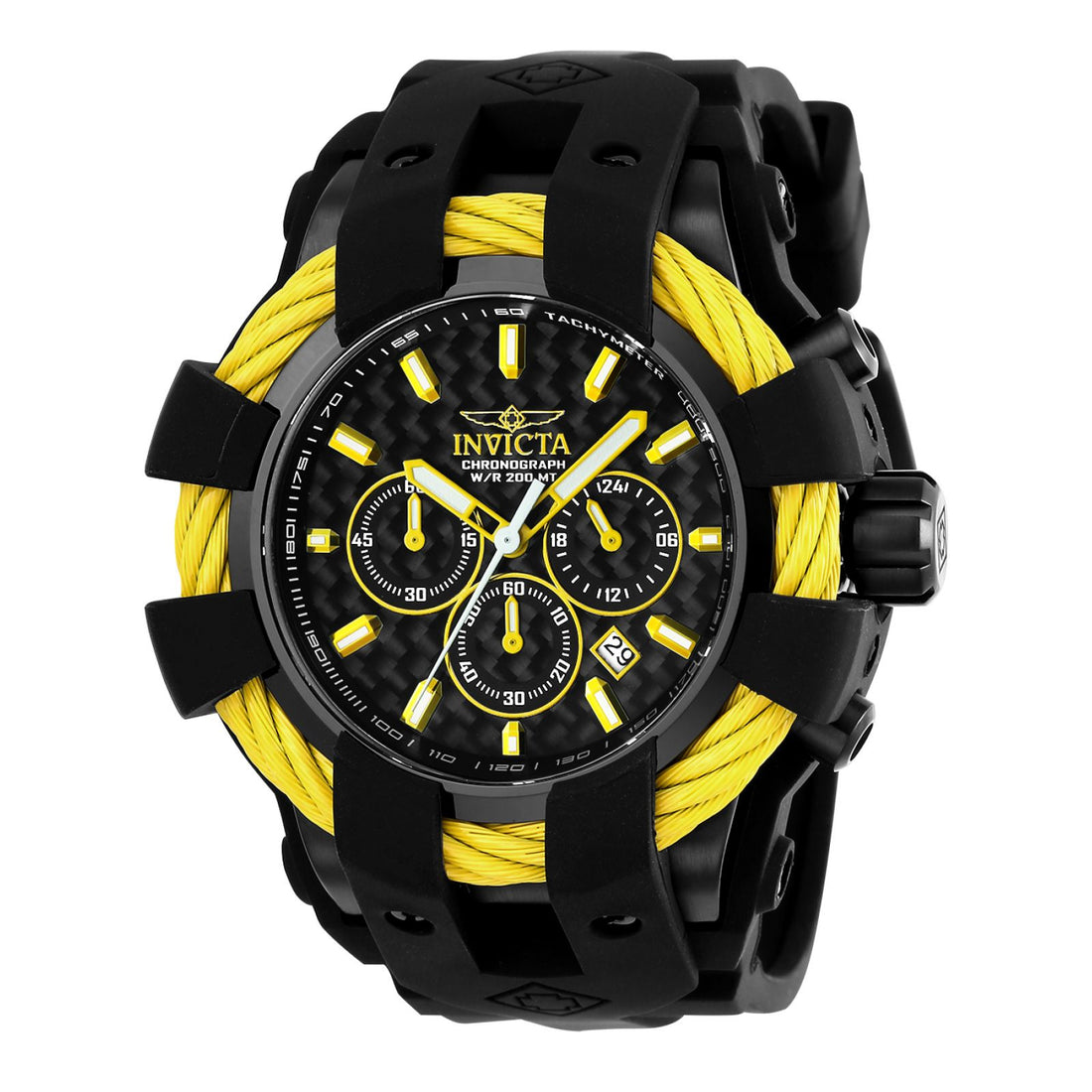 Invicta Bolt Quartz Black Dial Analog Watch For - Gents 23871