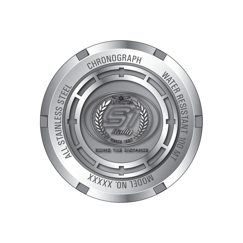 Invicta Leather Analogue Multicolor Dial , Band Color:Red Men&