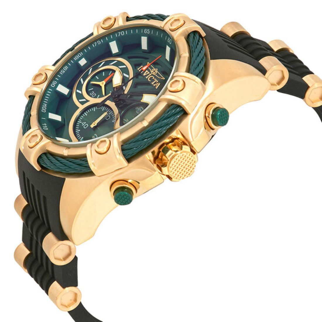 Invicta Bolt Quartz Green Dial Analog Watch - For Gents 25532
