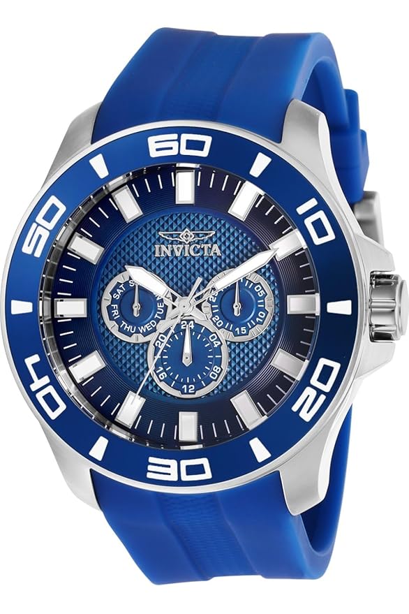 Invicta Silicone Analog Blue Dial Mens Watch-28003