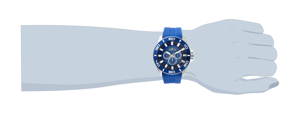 Invicta Silicone Analog Blue Dial Mens Watch-28003