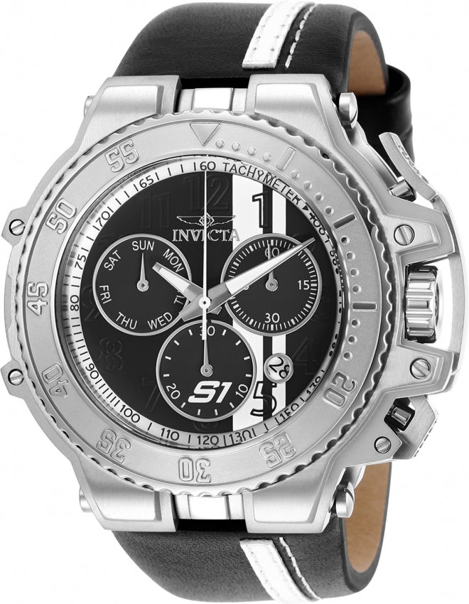 Invicta S1 Rally Quartz Black Dial Analog Watch For Gents - 28395
