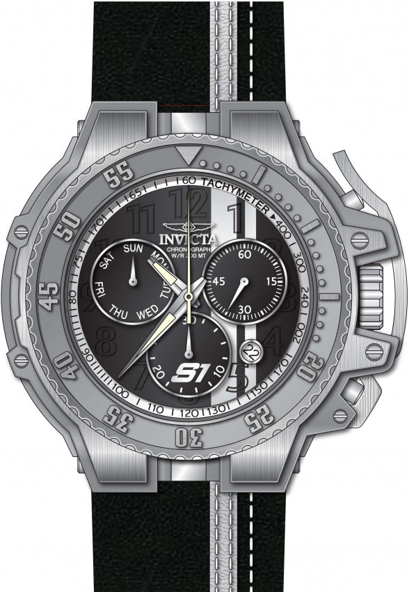 Invicta S1 Rally Quartz Black Dial Analog Watch For Gents - 28395