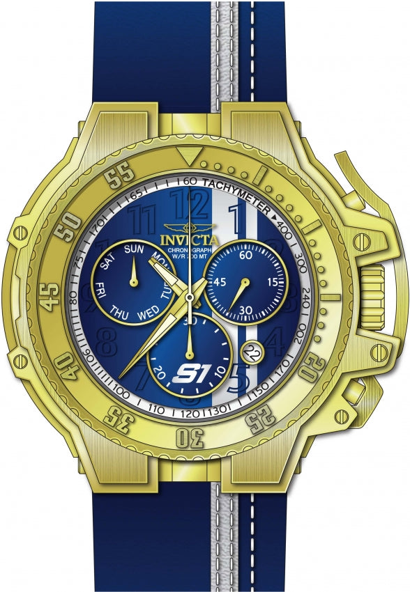 Invicta S1 Rally Quartz Blue Dial Analog Watch For Gents - 28396