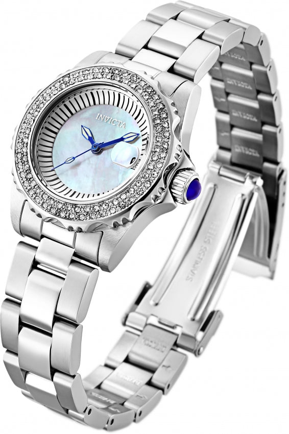 Invicta Angel Quartz Swiss 585 Movement White Dial Analog Watch For - Ladies 28442