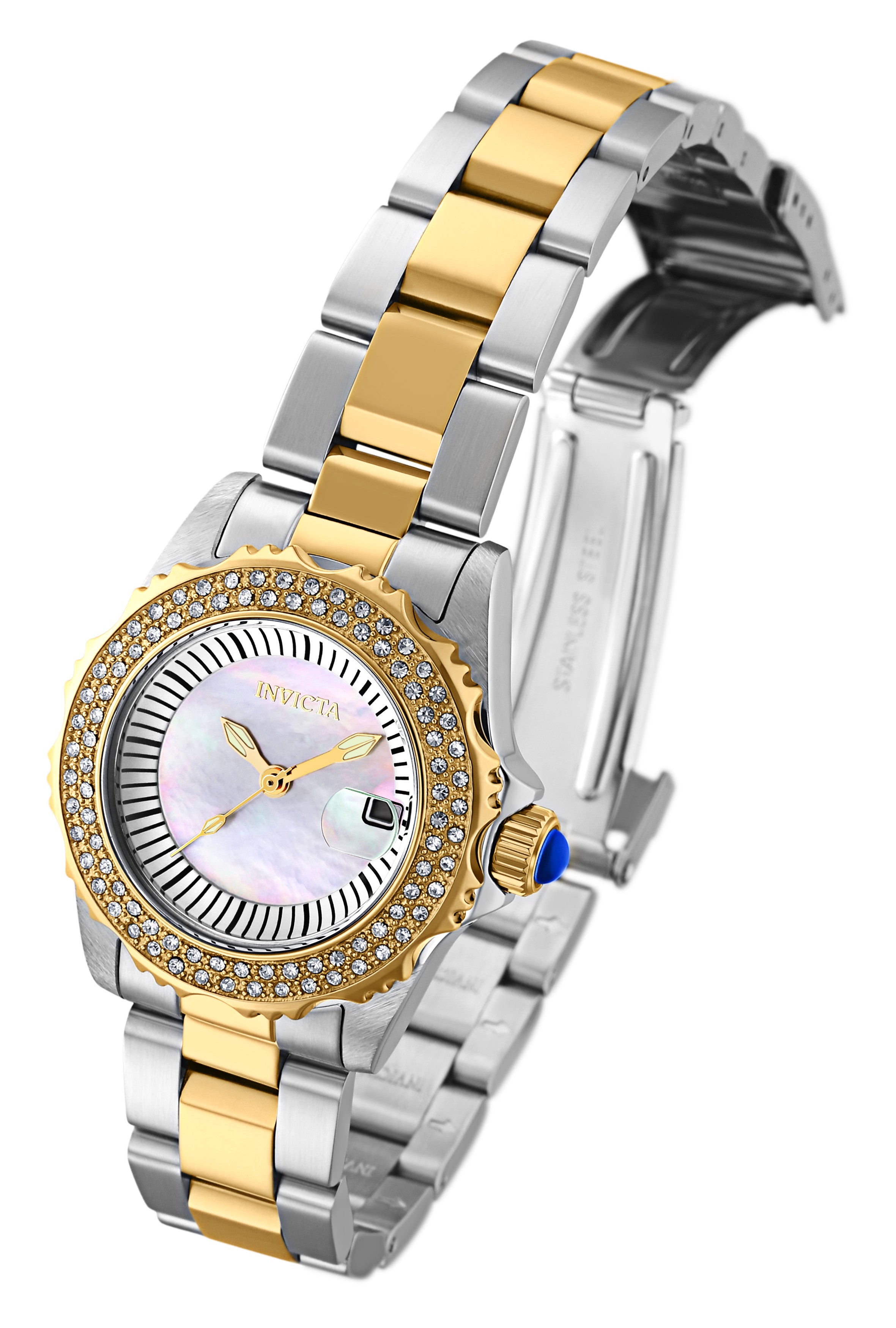 INVICTA Angel Quartz Movement White Analog Dial Watch For Ladies- 28443