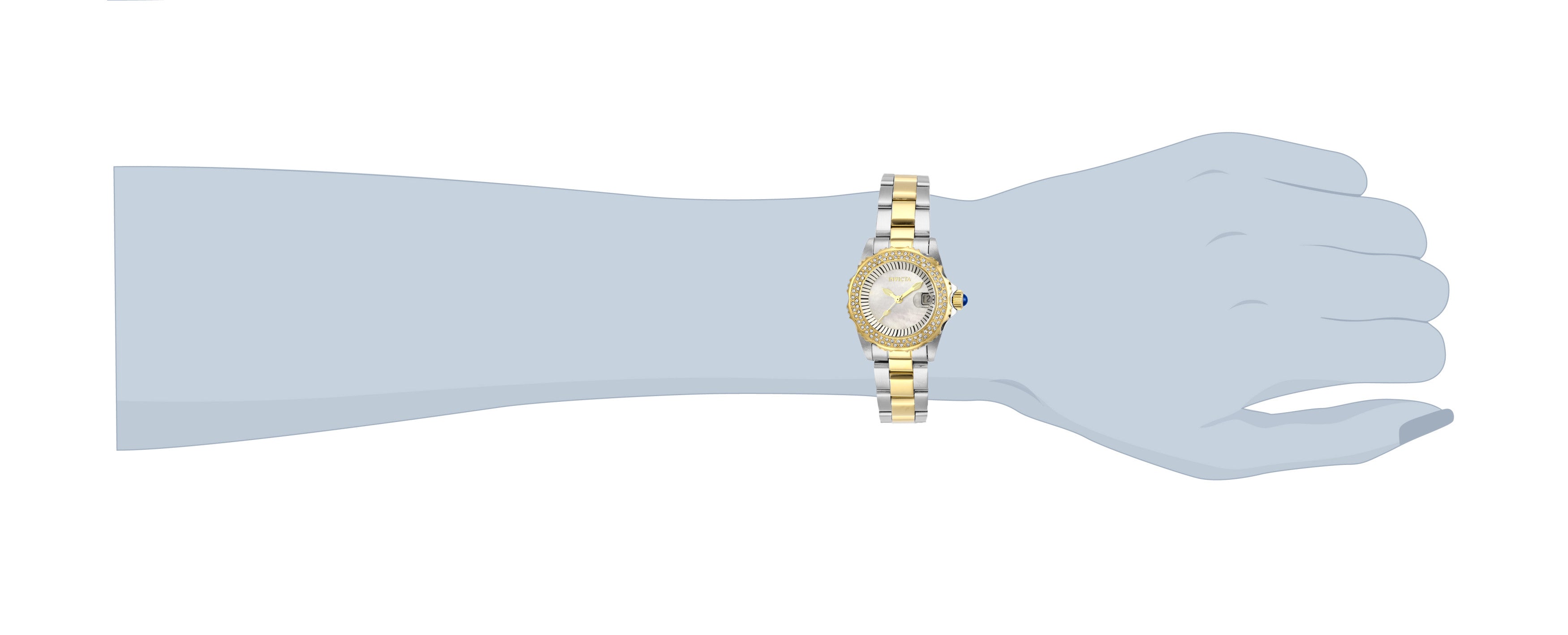 INVICTA Angel Quartz Movement White Analog Dial Watch For Ladies- 28443