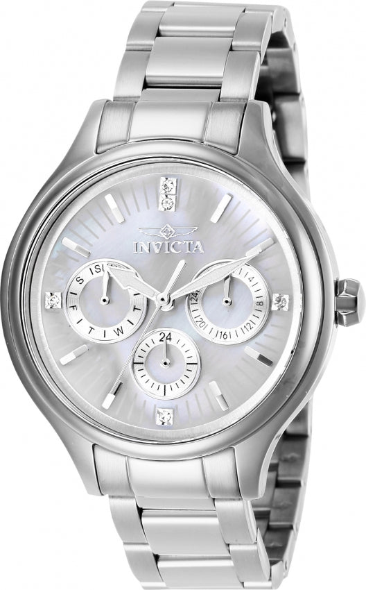 Invicta Angel Quartz Caliber VH63 Movement White Dial Analog Watch For - Ladies 28656
