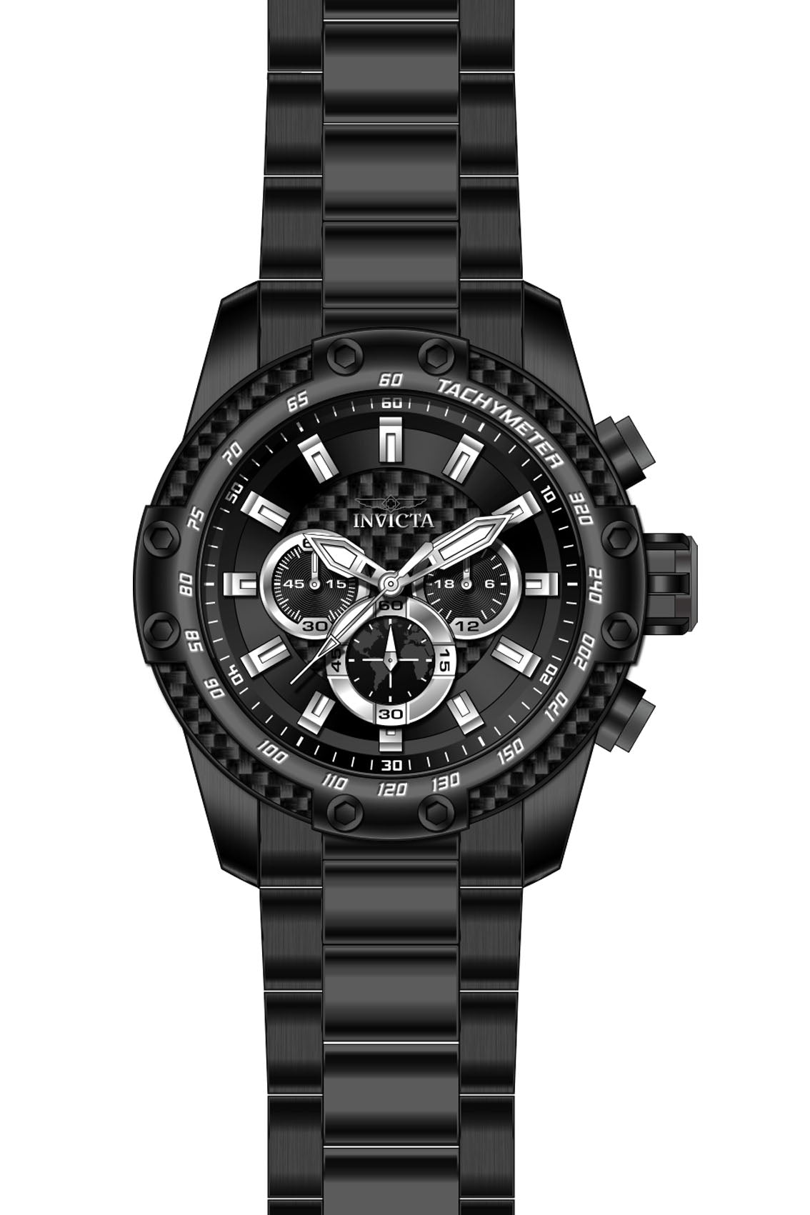 Invicta Speedway Black Dial Men&