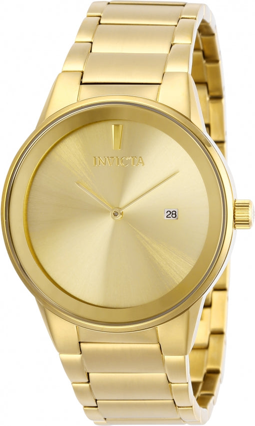 Invicta Specialty Quartz Gold Dial Analog Watch For - Gents 29471