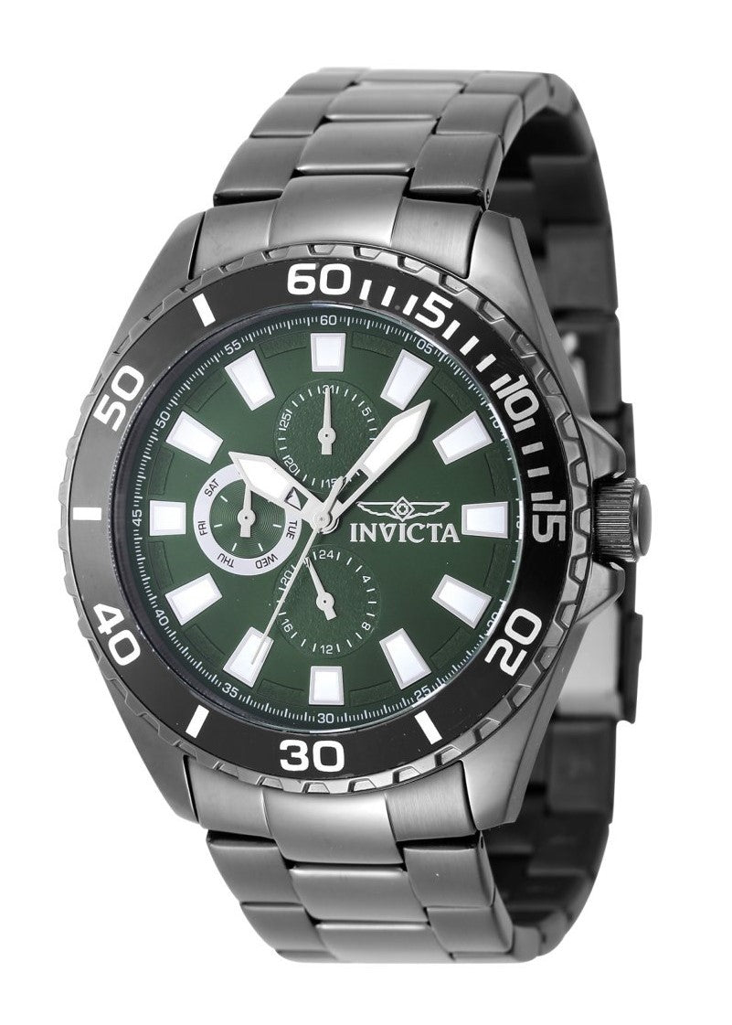 Invicta Pro Diver Quartz Green Dial Analog Watch For Gents - 29930