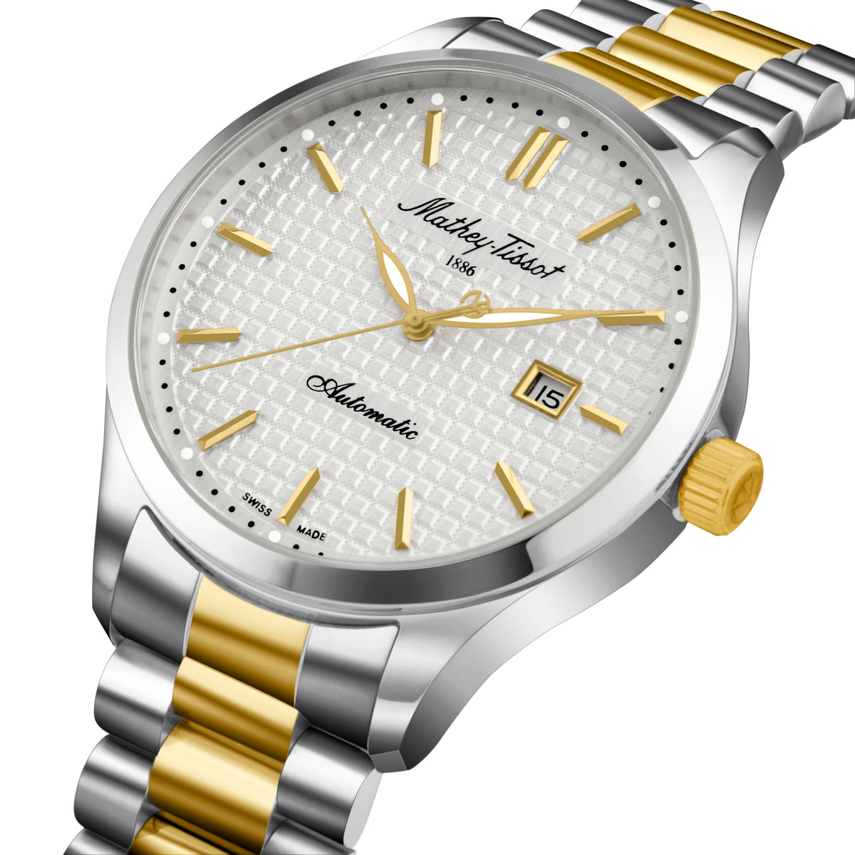 Mathey-Tissot Swiss Made Silver Dial Automatic Watch For Men - H411ATBI