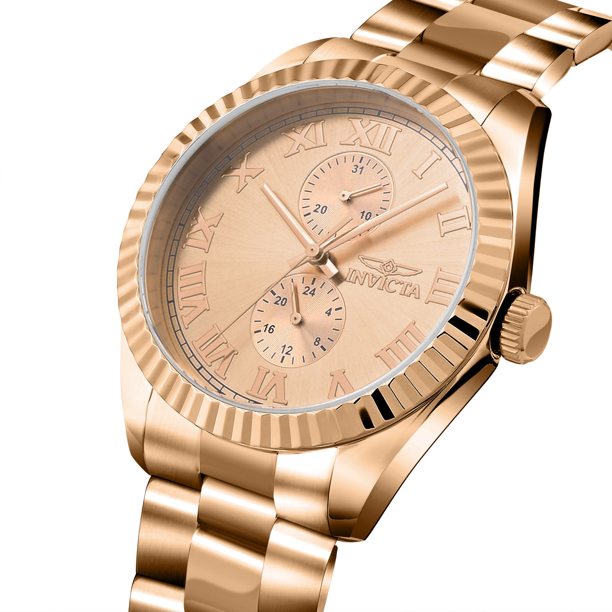 Invicta Specialty Quartz Rose Gold-Toned Dial Analog Watch For - Gents 47433