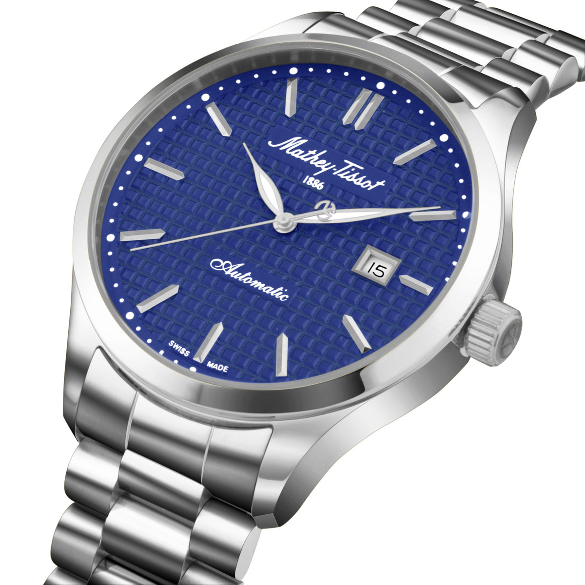 Mathey-Tissot Swiss Made Blue Dial Automatic Watch For Men - H411ATABU