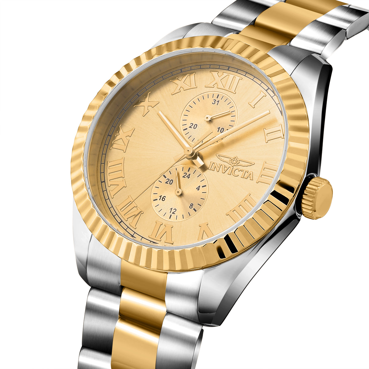 Invicta Specialty Quartz Gold Dial Analog Watch For - Gents 47428