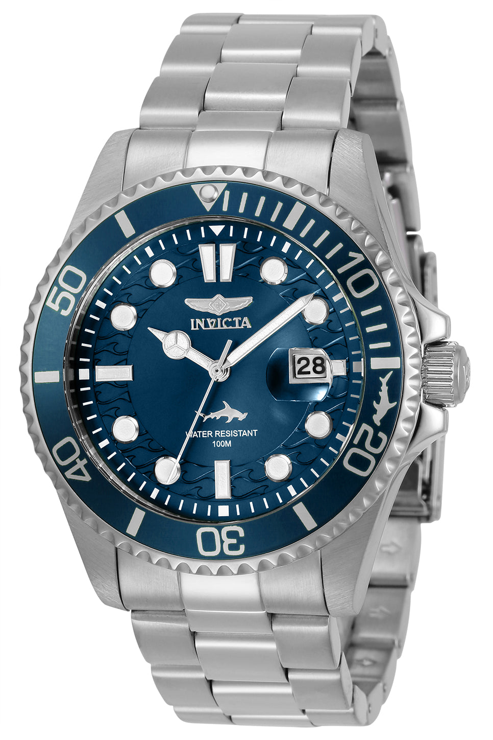 Invicta Pro Diver Quartz Blue Dial Analog Watch For - Gents 30019