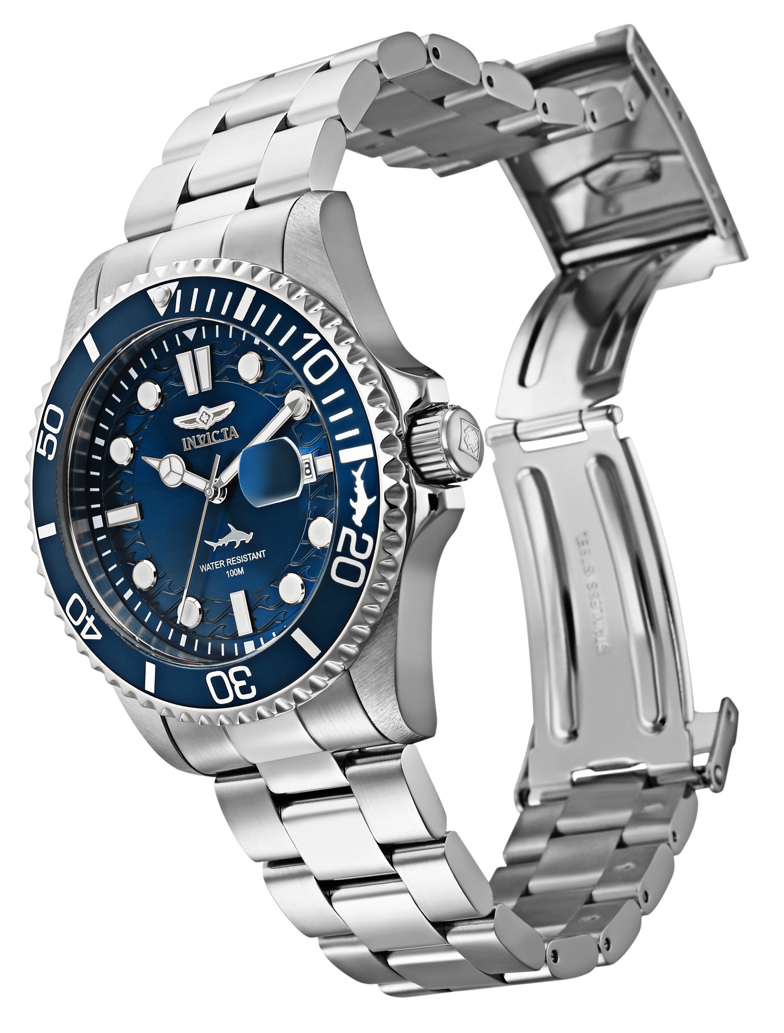 Invicta Pro Diver Quartz Blue Dial Analog Watch For - Gents 30019